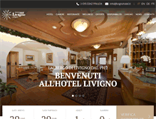 Tablet Screenshot of livignohotel.com